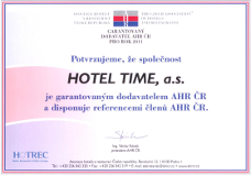 HotelTime garantovaným dodavatelem AHR ČR